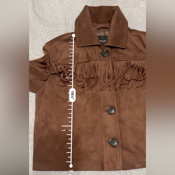 Banana Republic Dark Brown Suede Fringe Jacket - Picture 12 of 13